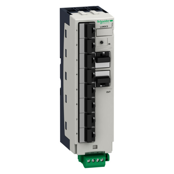 Répartiteur Modbus 10 Connecteurs RJ45 et 1 Bornier à Vis TeSys U - Schneider Electric - LU9GC3