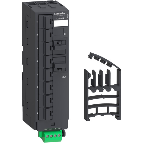 Répartiteur Modbus 10 Connecteurs RJ45 et 1 Bornier à Vis TeSys U - Schneider Electric - LU9GC3