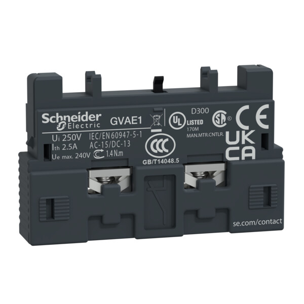 Schneider Electric Contacteur Auxiliaire 1 F Et 1 O - Schneider Electric - GVAE1