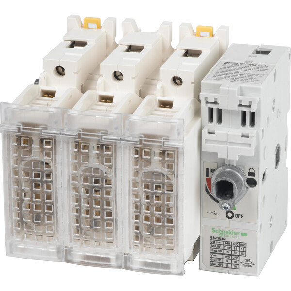 Sectionneur a fusibles 60 0v 60a 3p - Schneider Electric - GS2GU3N