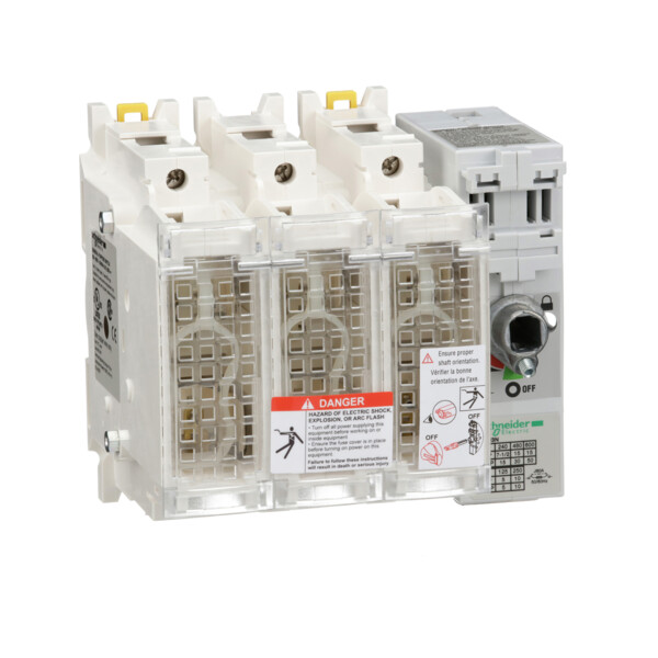 Sectionneur a fusibles 60 0v 60a 3p - Schneider Electric - GS2GU3N