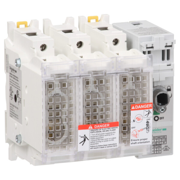 Sectionneur a fusibles 60 0v 60a 3p - Schneider Electric - GS2GU3N