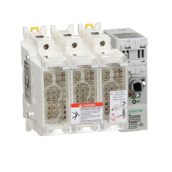 Sectionneur a fusibles 60 0v 60a 3p - Schneider Electric - GS2GU3N