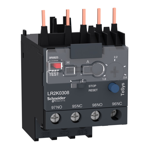 Schneider Electric Relais de Protection Thermique Moteur 1,8 à 2,6 A Classe 10A - Schneider Electric - LR2K0308