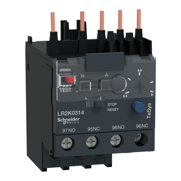 Schneider Electric Relais de Protection Thermique Moteur 5,5 à 8 A Classe 10A - Schneider Electric - LR2K0314