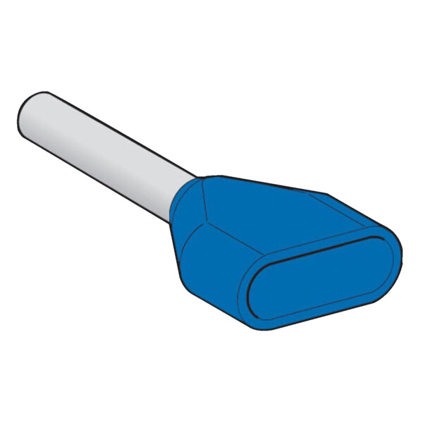 Schneider Electric Embout de câblage Double Surmoulé Format Moyen 2,5 Mm² Bleu - Schneider Electric - AZ5DE025D