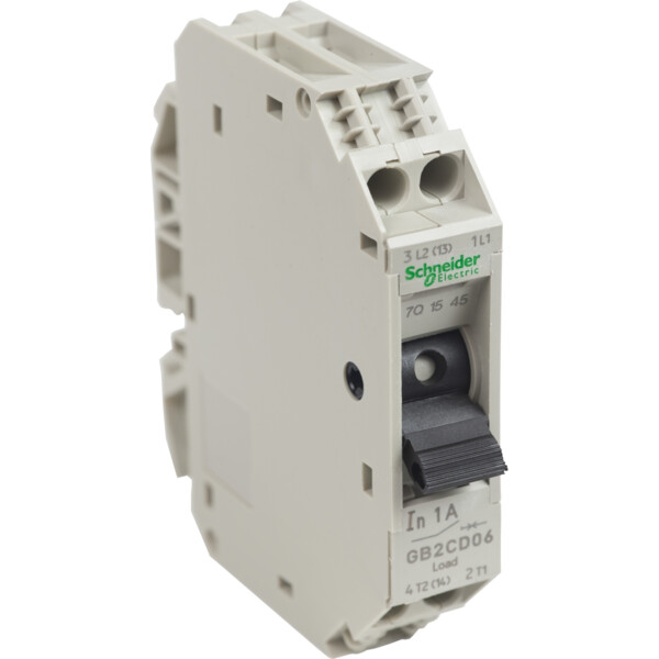 Schneider Electric Disjoncteur pour Circuit de Contrôle Gb2Cd 1 A 1P Plus N 1D - Schneider Electric - GB2CD06