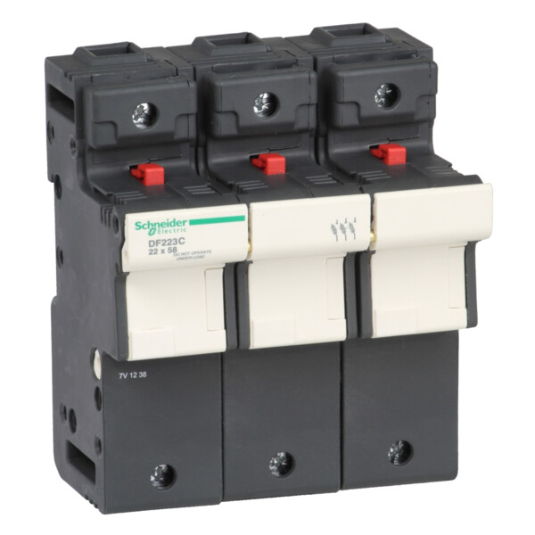 PORTE-FUS 3P 125A POUR FUSIBLE 22 X 58 MM - Schneider Electric - DF223C