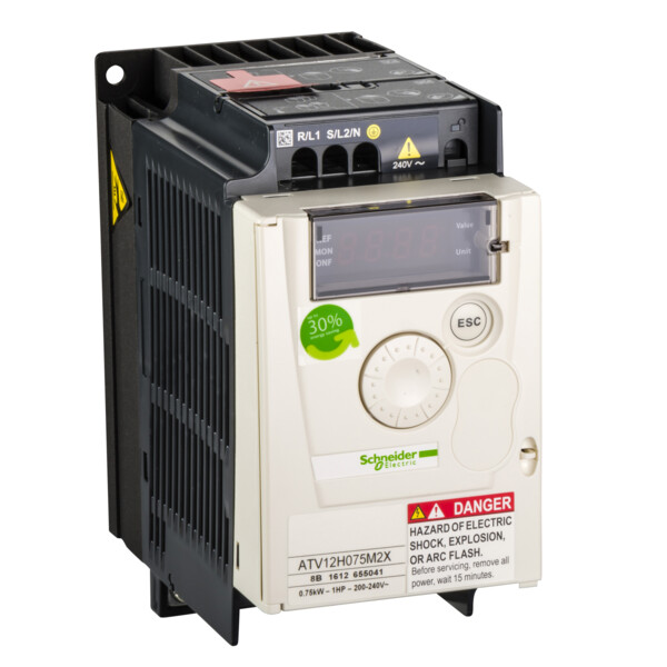 ATV12 0.75KW 240V 1PH 1HP RADIATEUR TB S - Schneider Electric - ATV12H075M2X
