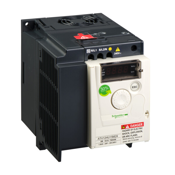 VARIATEUR ATV12 1.5KW 240 V 1PH 2HP RADIA - Schneider Electric - ATV12HU15M2X