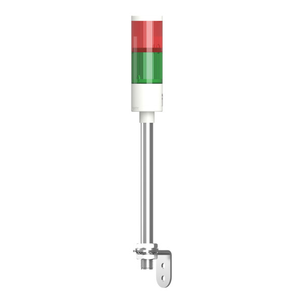 Harmony XVGK - Colonne monolithique - Ø50 - fixe rouge/vert - 24V - equerre - Schneider Electric - XVGKB2
