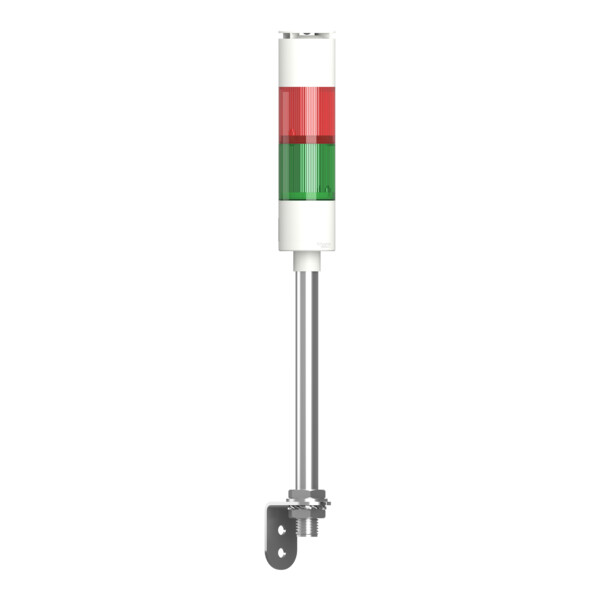 Harmony XVGK - Colonne monolithique - Ø50 - fixe R/V - 24V - buzzer - equerre - Schneider Electric - XVGKB2S