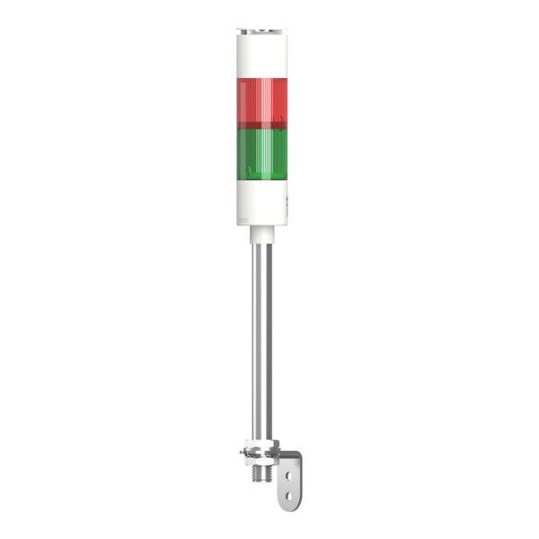 Harmony XVGK - Colonne monolithique - Ø50 - fixe R/V - 24V - buzzer - equerre - Schneider Electric - XVGKB2S