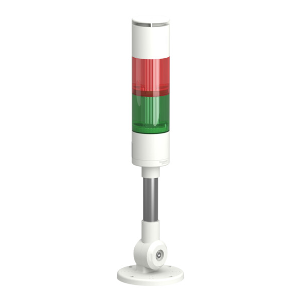 Harmony XVGK - Colonne monolithique - Ø50 - fixe R/V - 24V - buzzer - inclinable - Schneider Electric - XVGKB2SMA