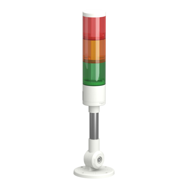Harmony XVGK - Colonne monolithique - Ø50 - fixe R/O/V - 24V - inclinable - Schneider Electric - XVGKB3MA