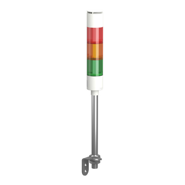 Harmony XVGK - Colonne monolithique - fixe R/O/V - 24V - buzzer - equerre - Schneider Electric - XVGKB3S