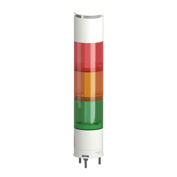 Harmony XVGK - Colonne monolithique - fixe R/O/V - 24V - buzzer - 3 broches - Schneider Electric - XVGKB3SW