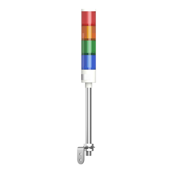 Harmony XVGK - Colonne monolithique - Ø50 - fixe R/O/V/bleu - 24V - equerre - Schneider Electric - XVGKB4