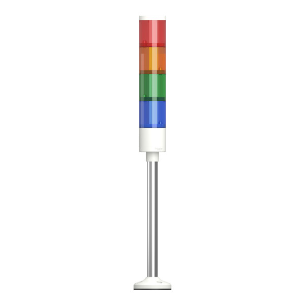 Harmony XVGK - Colonne monolithique - Ø50 - fixe R/O/V/bleu - 24V - socle - Schneider Electric - XVGKB4H
