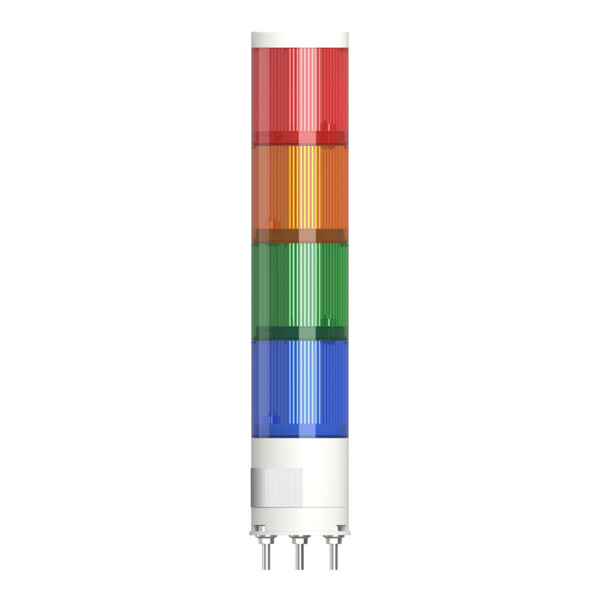 Harmony XVGK - Colonne monolithique - fixe R/O/V/bleu - 24V - embase 3 broches - Schneider Electric - XVGKB4W