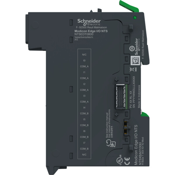 Edge I/O NTS Module+Base Entrées TOR 8 voies Horodatées - Schneider Electric - NTSEDT0800K