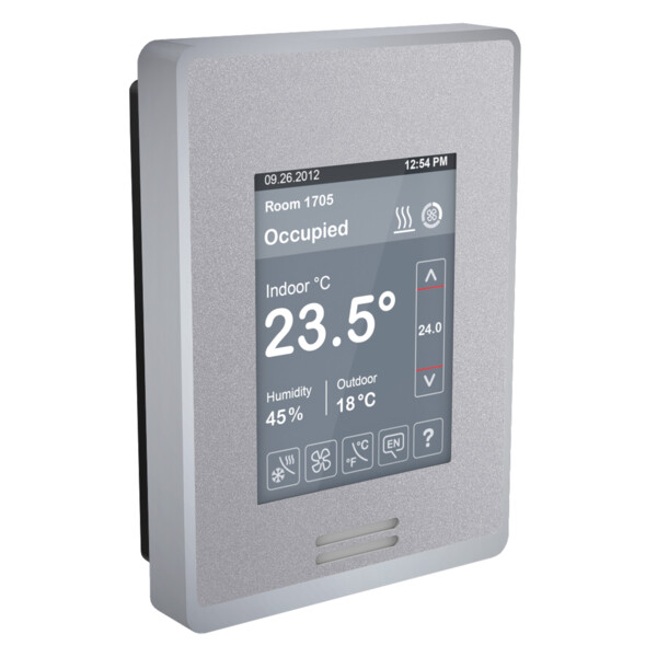 Thermostat intelligent argent/argent - Temp + Hr + PIR BACnet/Modbus/Zigbee - Schneider Electric - SE8350U5B00PH