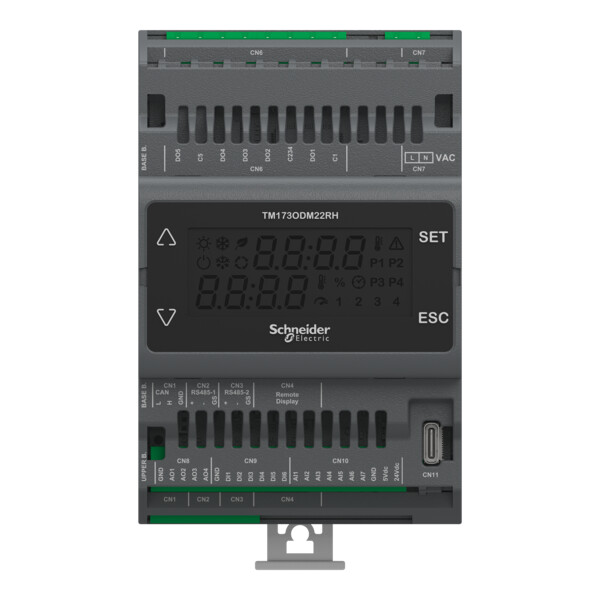 Contrôleurs logiques tm173 optimized,230v, sans afficheur, 2 modbus rs-485 ports - Schneider Electric - TM173ODM22RH