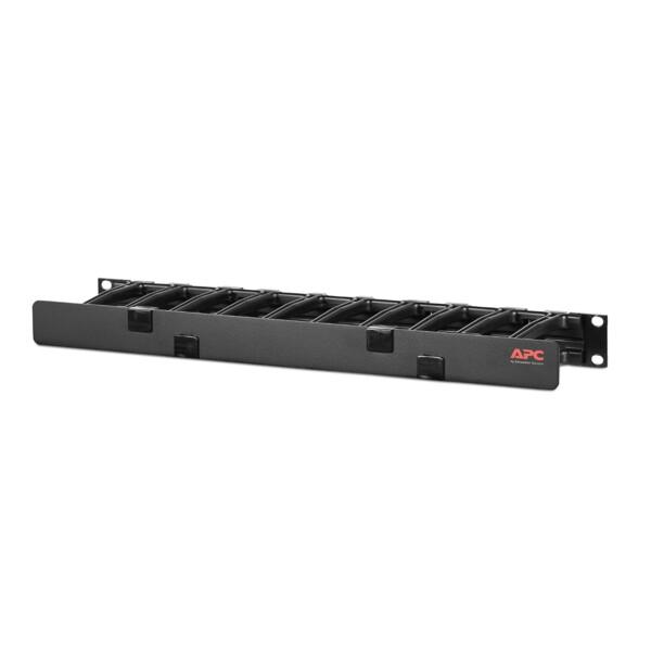 Apc - gestionnaire de câbles horizontal - 1ux4p profondeur - un côté avec cache - Schneider Electric - AR8602A