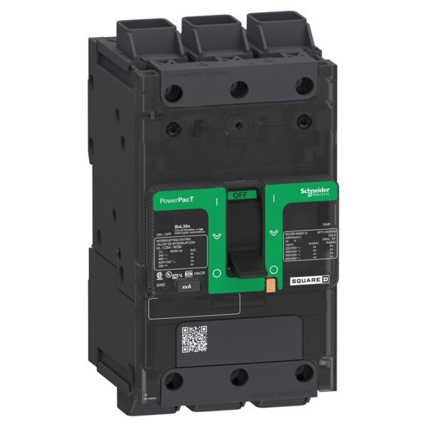 Powerpact b - disjoncteur bd - 18ka 600y/347v - tm125d - 3p - everlink - Schneider Electric - BDL36125LU