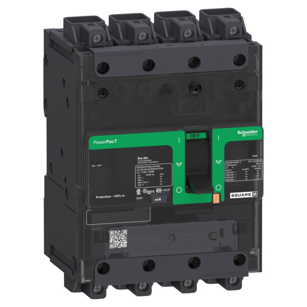 Powerpact b - disjoncteur bd - 18ka 600y/347v - tm15d - 4p - everlink - Schneider Electric - BDL46015LU
