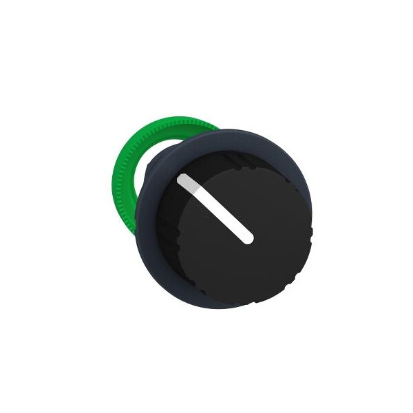 Harmony xb5 - tête bouton tourn flush - 2 posit à rap - à molette - Ø22 - noir - Schneider Electric - ZB5FD49