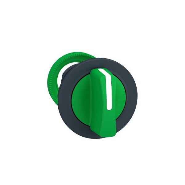 Harmony xb5 - tête bouton tourn flush - 3 posit à rap - à manette - Ø22 - vert - Schneider Electric - ZB5FD503