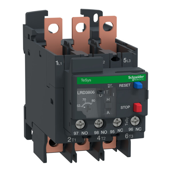 Tesys lr - relais thermique - 70-80a classe10a - différentiel - cosses fermées - Schneider Electric - LRD3806
