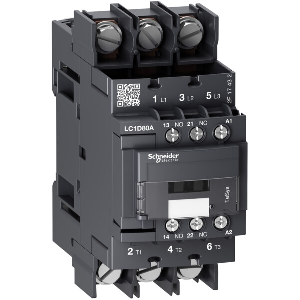 Tesys d - contacteur - 3p(3 no) - ac3 - - Schneider Electric - LC1D80A6P7