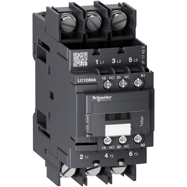 Tesys d - contacteur - 3p(3 no) - ac3 - - Schneider Electric - LC1D80A6P7