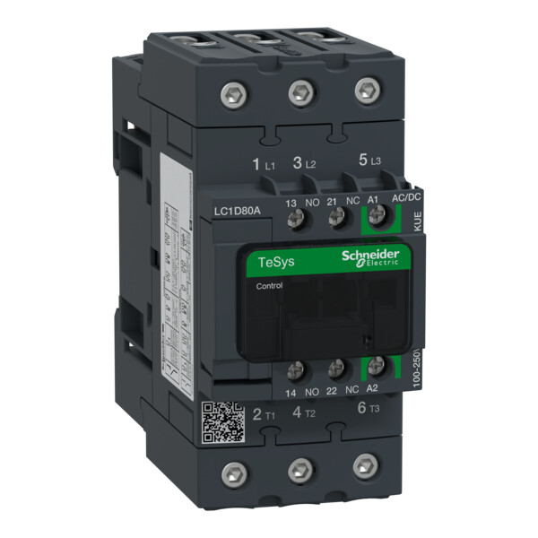 Tesys d - contacteur - 3p(3 no) - ac3 - - Schneider Electric - LC1D80AKUE