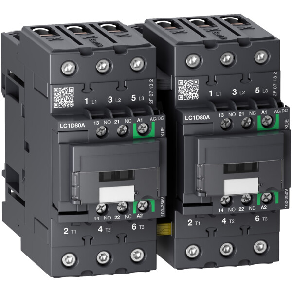 Tesys d - contacteur inverseur - 3p(3no) ac3 - Schneider Electric - LC2D80AEHE
