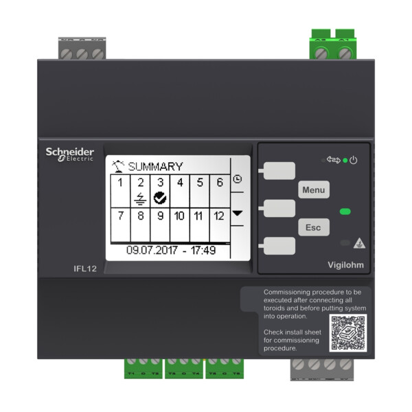 Vigilohm - localisateur auto d'isolement - 12 voies - 110-440vca/cc - Schneider Electric - IMDIFL12C