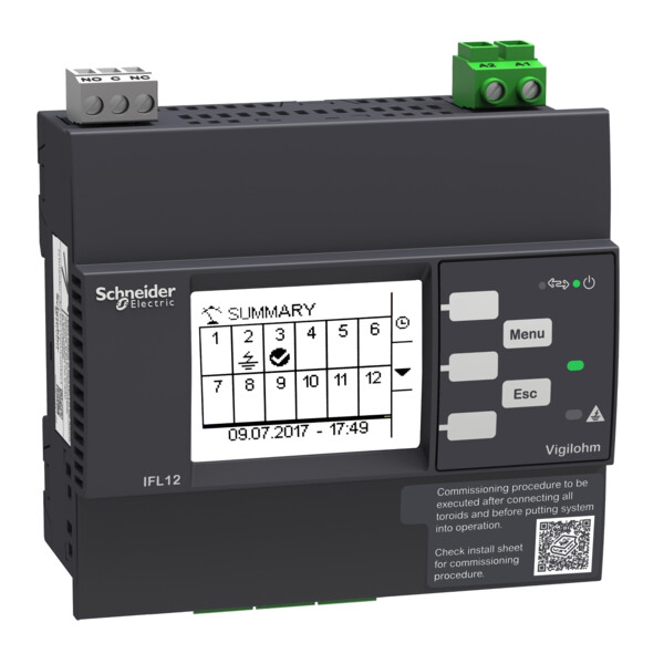 Vigilohm - localisateur auto d'isolement - 12 voies - 110-440vca/cc - Schneider Electric - IMDIFL12C
