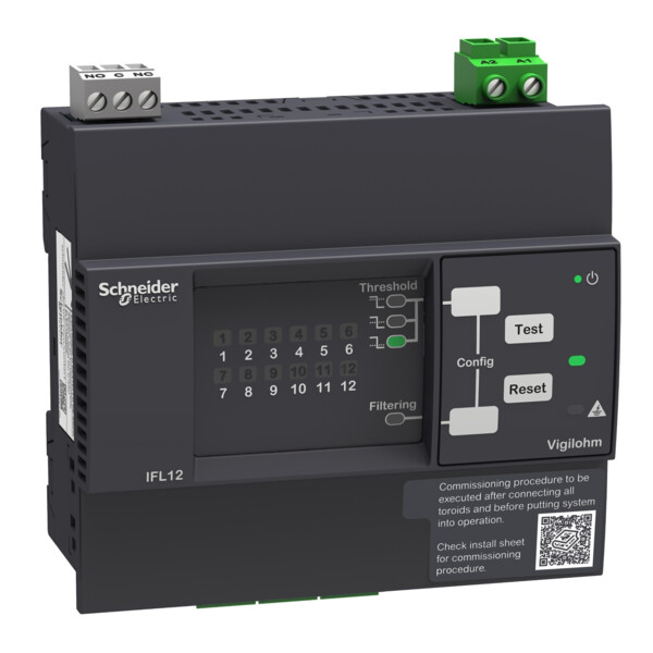 Vigilohm - localisateur auto d'isolement - 12 voies - 24-48vca/cc - Schneider Electric - IMDIFL12L