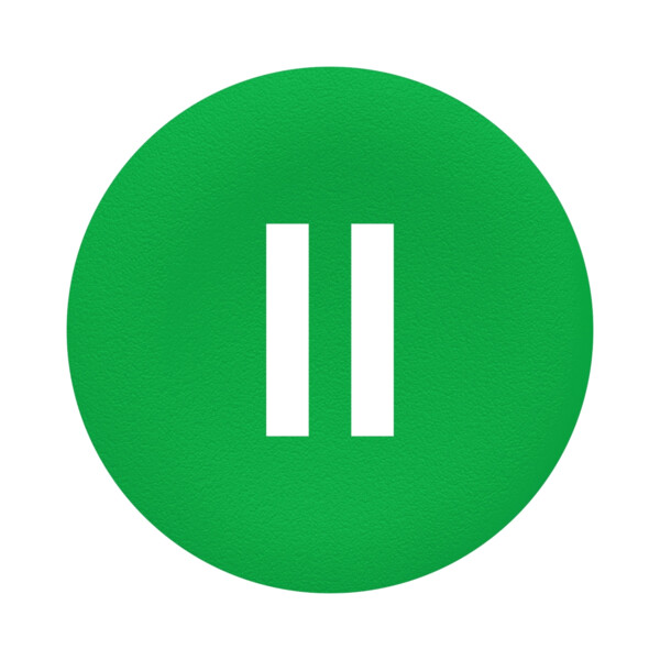 Harmony - capsule pr bouton poussoir - ø22 - affleurant lisse - 'ii' - vert - Schneider Electric - ZBAF336
