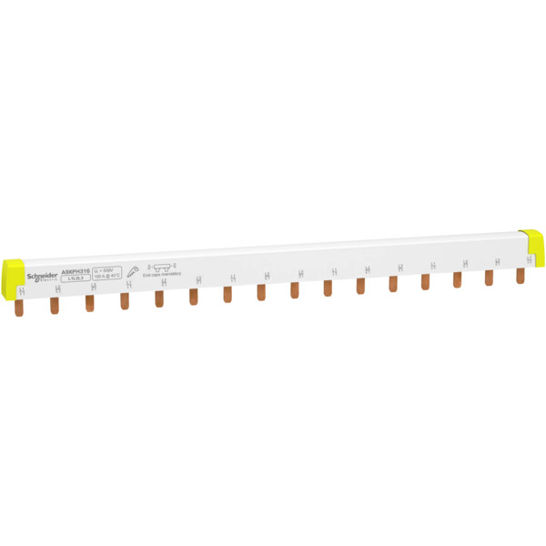 Acti9 ic60 - peigne de raccordement à dents - 3p - 100a - 16 modules de 18mm - Schneider Electric - A9XPH316