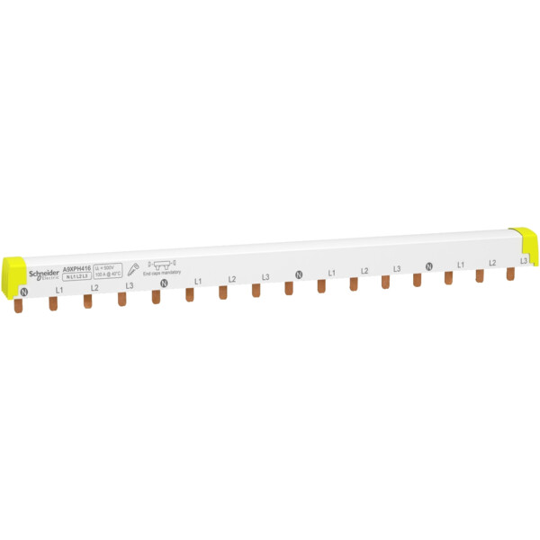 Acti9 ic60 - peigne de raccordement à dents - 4p - 100a - 16 modules de 18mm - Schneider Electric - A9XPH416
