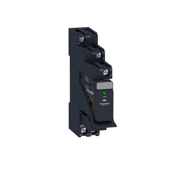 Zelio relay rxg - relais embrochable monté sur embase - del - 1of 10a - 230vac - Schneider Electric - RXG13P7PV