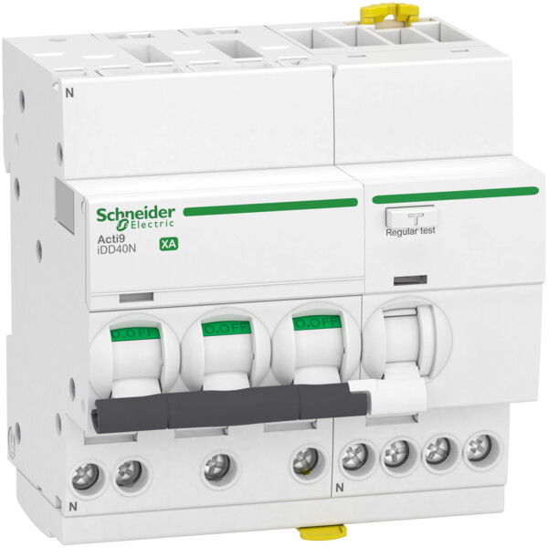 Acti9 idd40n xa - disjoncteur différentiel auto - 3p+n c 25a 10ka 30ma type a si - Schneider Electric - A9DQ3725
