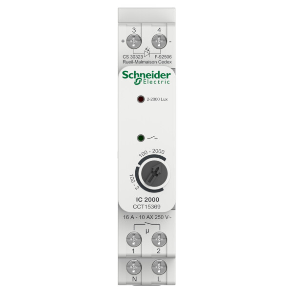 Acti9 ic2000 - interrupteur crépusculaire - avec cellule murale - Schneider Electric - CCT15369