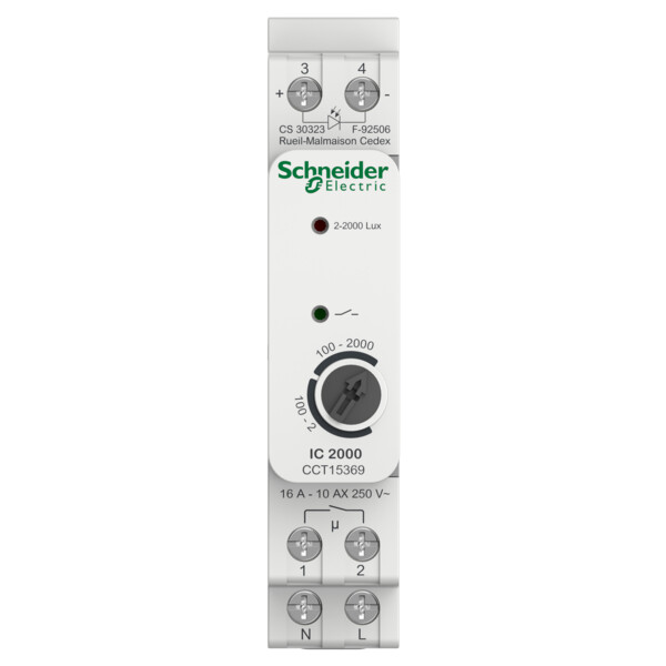 Acti9 ic2000 - interrupteur crépusculaire - avec cellule murale - Schneider Electric - CCT15369
