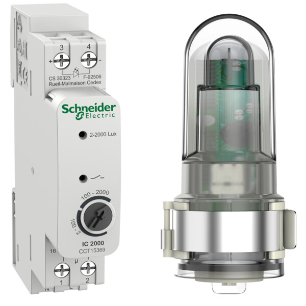 Acti9 ic2000 - interrupteur crépusculaire - avec cellule murale - Schneider Electric - CCT15369