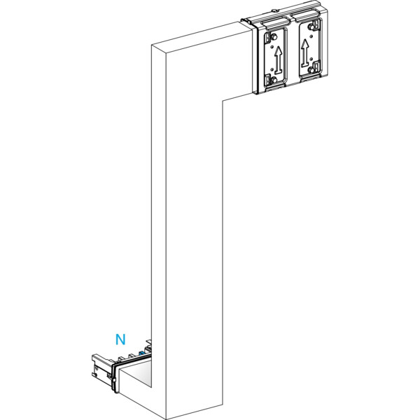 Canalis ksa - coude multiple 250a - vers bas & droite - a&c =250mm - b=250-750 - Schneider Electric - KSA250DMBK41A