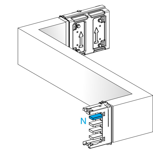 Canalis ksa - zed horiz. 250a - gau./dr. - a&c=250mm - b=250-750mm - Schneider Electric - KSA250DZCG41A